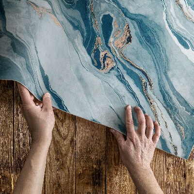 Tuinkleed Blauwe steen abstracte marmer glamour