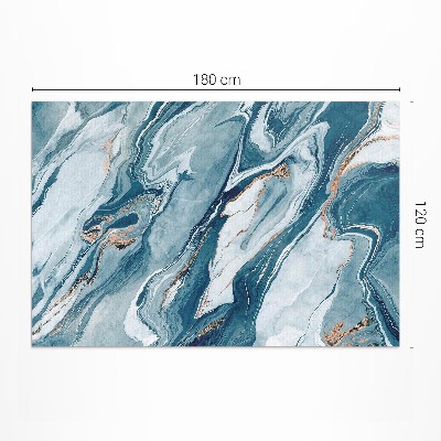 Tuinkleed Blauwe steen abstracte marmer glamour