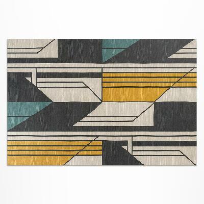 Buiten tapijt Geometrische abstractie in vintage stijl