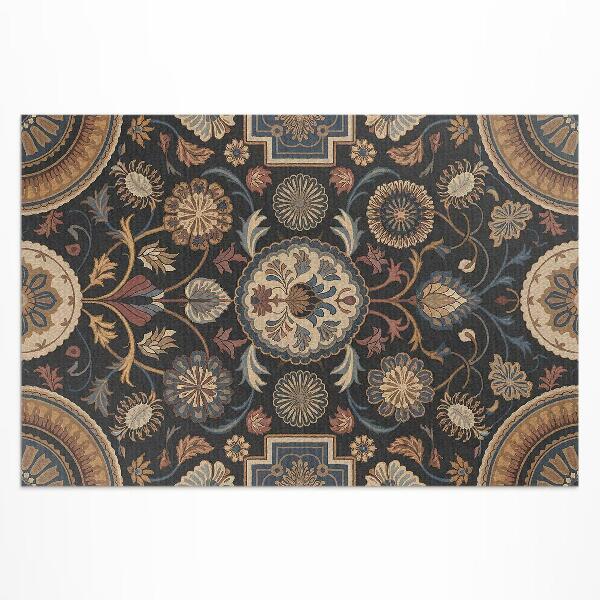 Buiten tapijt Perzisch vintage plantenornament