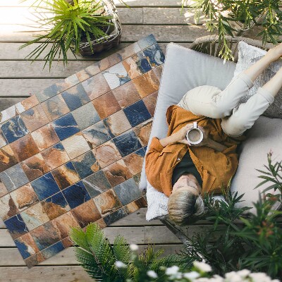 Buitenkleed vintage stenen mozaïek