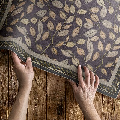 Buiten tapijt Herfstbladeren vegetatie vintage