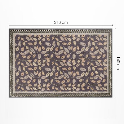 Buiten tapijt Herfstbladeren vegetatie vintage