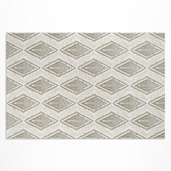 Buiten tapijt Regelmatig geometrisch ornamentpatroon