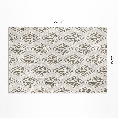 Buiten tapijt Regelmatig geometrisch ornamentpatroon