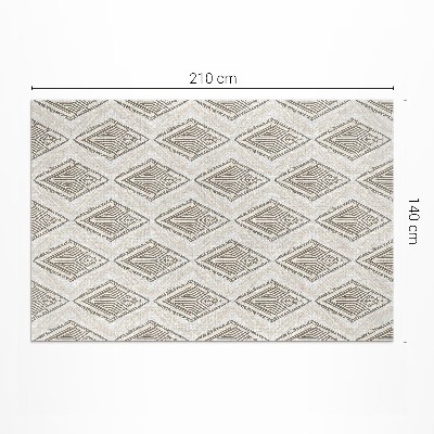 Buiten tapijt Regelmatig geometrisch ornamentpatroon