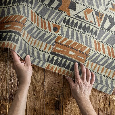 Tuinkleed Boho lineaire abstracties in de stijl van de Native Americans