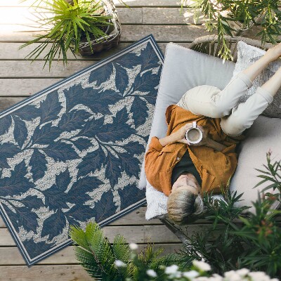 Buitenkleed Decoratieve bladeren in de oude stijl