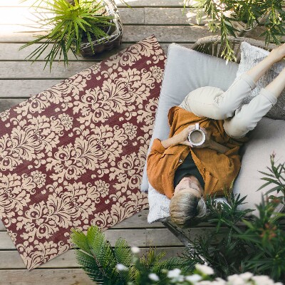 Tuinkleed Regelmatig bloemenornament in vintage stijl