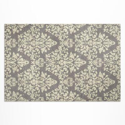 Buiten tapijt Dichte, decoratieve vintage plantenmotieven