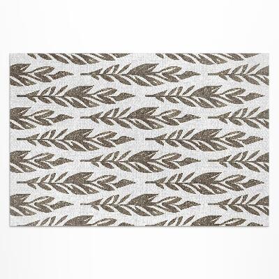 Buitenkleed Geschilderde bladeren boho plant vintage patroon