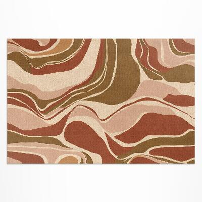 Buiten tapijt Abstracte vlekken in boho-kleuren