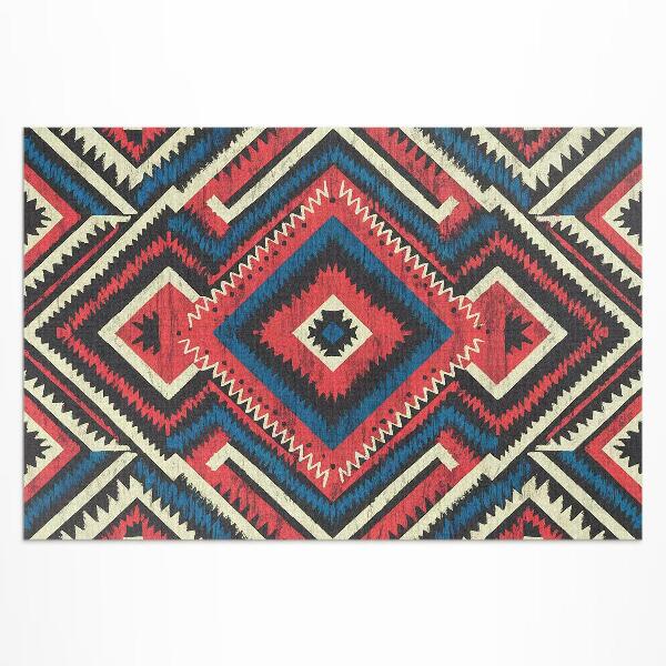 Buiten tapijt Decoratief patroon in vintage Indiase stijl