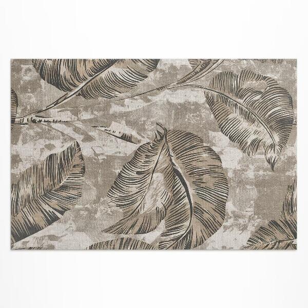 Buitenkleed Plantenbladeren en ruwe betontextuur