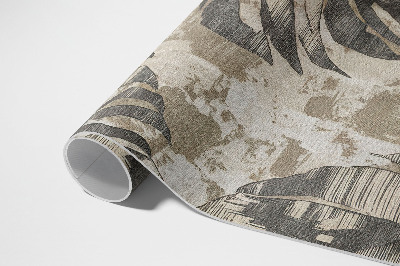 Tuinkleed Boho bladeren plant met textuur in rauwe stijl