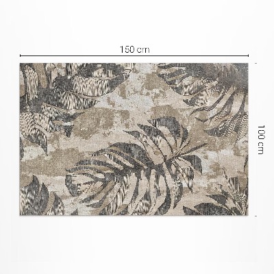 Tuinkleed Boho bladeren plant met textuur in rauwe stijl