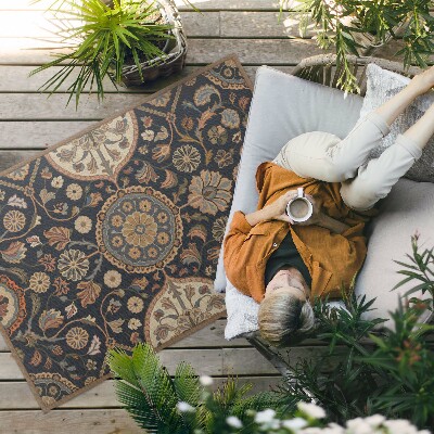 Buiten tapijt plantenornament decoratief vintage patroon