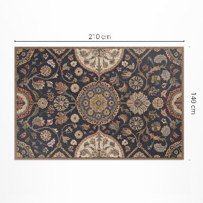 Buiten tapijt plantenornament decoratief vintage patroon