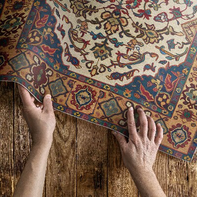 Buiten tapijt Decoratieve plantenornamenten in Turkse stijl