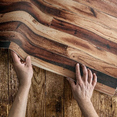 Buiten tapijt Houten versleten parketvloerplanken