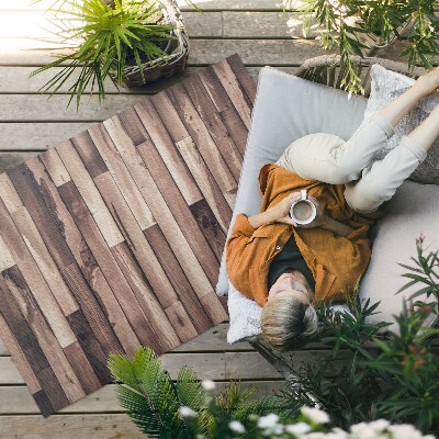 Buitenkleed Natuurlijke houten parketvloerplanken