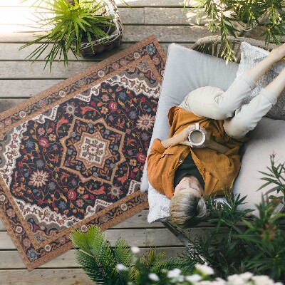 Tuinkleed Rijke plantenversiering in Perzische stijl