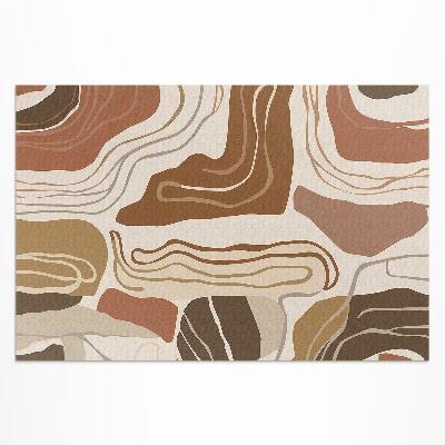 Buitenkleed Pastel boho lijnen en vlekken