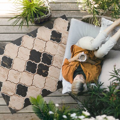 Buitenkleed Arabesque marmermozaïek Marokkaanse stijl