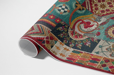 Buitenkleed kleurrijk patchworkpatroon in Perzische stijl