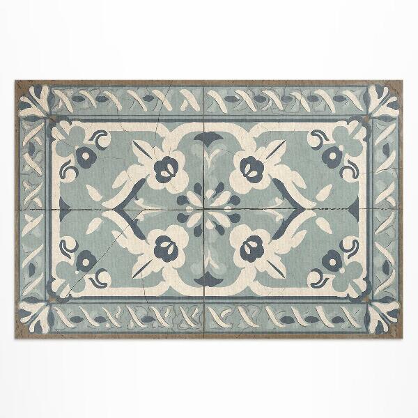 Buiten tapijt Portugese tegels met een delicaat vintage patroon