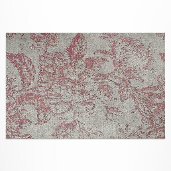 Buitenkleed Vintage verweerd bloemenmotief