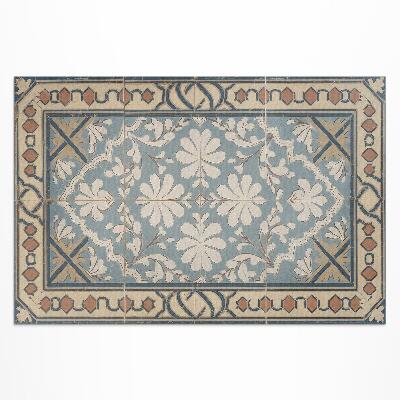 Buitenkleed Geometrische bloemenpatronen in retrostijl