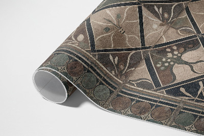 Buiten tapijt Elegante geometrie op vintage tegels