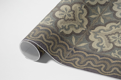 Tuinkleed Rustieke geometrie op vintage tegels