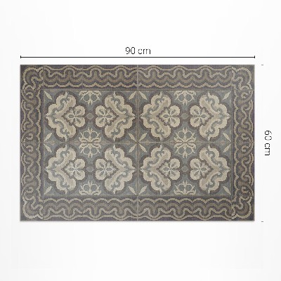 Tuinkleed Rustieke geometrie op vintage tegels