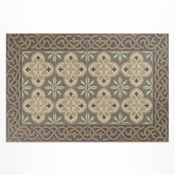 Buiten tapijt Retro tegels met geometrische patronen