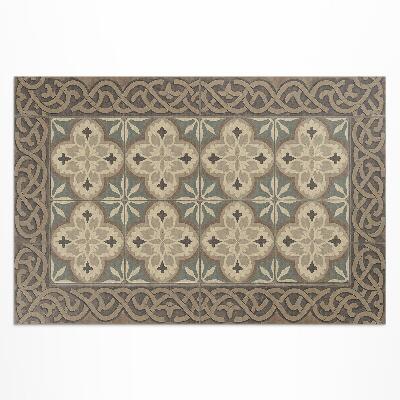 Buiten tapijt Retro tegels met geometrische patronen