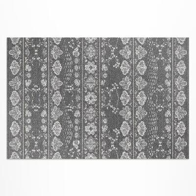 Buiten tapijt Tuintaferelen met bloemmotieven