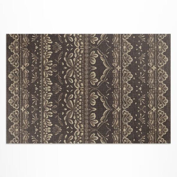 Buitenkleed Aardse tinten met botanische patronen