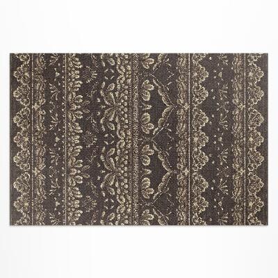 Buitenkleed Aardse tinten met botanische patronen