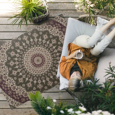 Buiten tapijt Vintage Azteekse mandala's