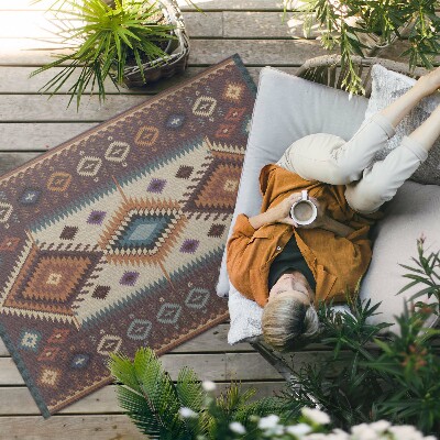 Buitenkleed Symmetrische lay-outs in Azteekse stijl