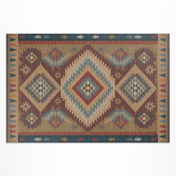 Tuinkleed Azteekse symmetrie