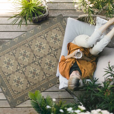 Buitenkleed Symmetrische vintage patronen