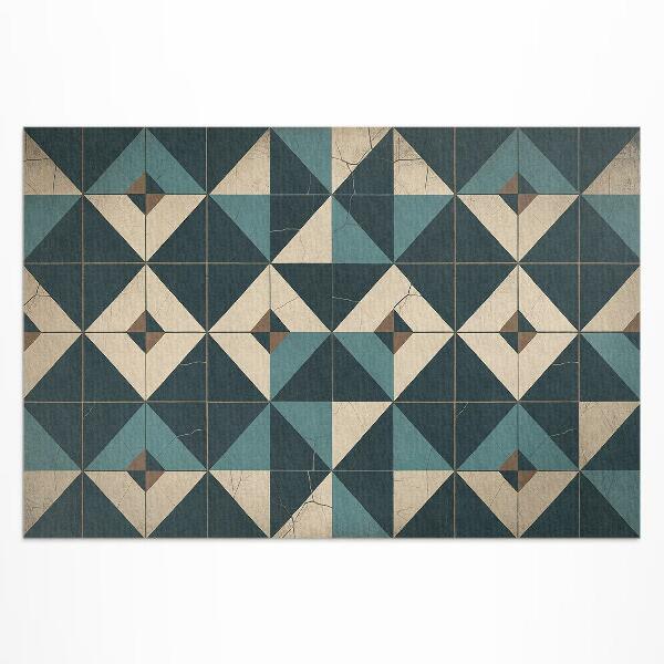 Tuinkleed Art deco tegels met geometrische vormen