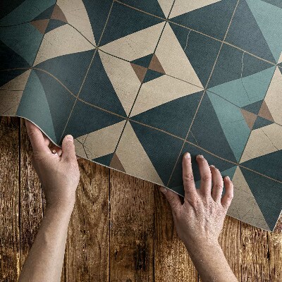 Tuinkleed Art deco tegels met geometrische vormen