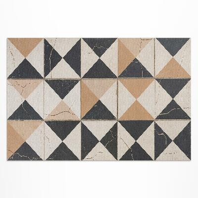 Buiten tapijt Imitatie van oude tegels