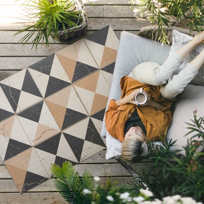 Buiten tapijt Imitatie van oude tegels