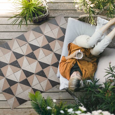 Buitenkleed Traditioneel mozaïek van een oud huurhuis