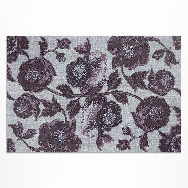 Buiten tapijt Subtiele vintage bloemen